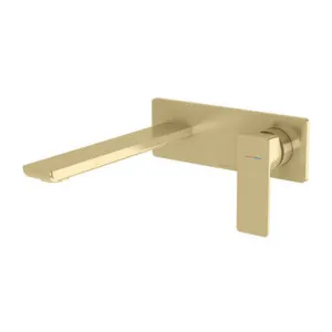 Gloss Mkii Wall Bath Or Basin Mixer Set (200mm Spout) 6Star Brushed In Gold By Phoenix by PHOENIX, a Bathroom Taps & Mixers for sale on Style Sourcebook