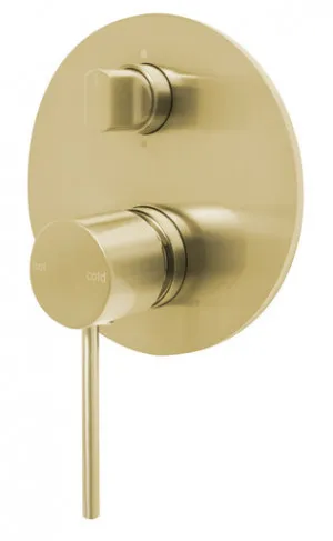 Vivid Slimline Switchmix Wall Bath & Shower Diverter Mixer Fit-Off Kit In Gold By Phoenix by PHOENIX, a Bathroom Taps & Mixers for sale on Style Sourcebook