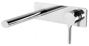 Vivid Slimline Oval Switchmix Wall Bath Or Basin Mixer Set (180mm Spout) Fit-Off Kit Chrome In Chrome Finish By Phoenix by PHOENIX, a Bathroom Taps & Mixers for sale on Style Sourcebook