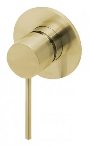 Vivid Slimline Switchmix Wall Bath Or Shower Mixer Fit-Off Kit Brushed In Gold By Phoenix by PHOENIX, a Bathroom Taps & Mixers for sale on Style Sourcebook