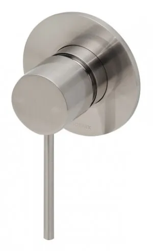 Vivid Slimline Switchmix Wall Bath Or Shower Mixer Fit-Off Kit In Brushed Nickel By Phoenix by PHOENIX, a Bathroom Taps & Mixers for sale on Style Sourcebook