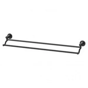 Nostalgia Towel Rail Double 760mm Antique In Black By Phoenix by PHOENIX, a Towel Rails for sale on Style Sourcebook