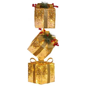 Osterland LED Light Up Stacking Christmas Presents Ornament, 63cm by Swishmas, a Decor for sale on Style Sourcebook