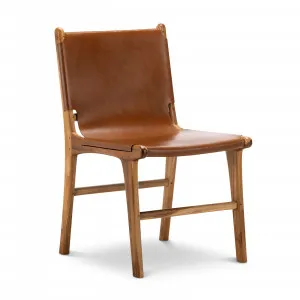 Lazie Set of 2 Leather Sling Dining Chair, Coco Tan by L3 Home, a Dining Chairs for sale on Style Sourcebook