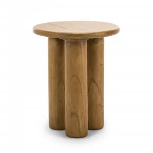 Khakti Round Pillar Side Table, Natural by L3 Home, a Side Table for sale on Style Sourcebook