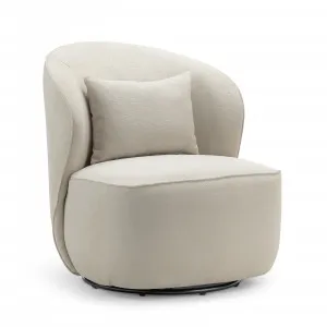 Zuri Swivel Lounge Chair, Bouclé Taupe by L3 Home, a Chairs for sale on Style Sourcebook