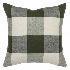 Archer Feather Fill Cushion 50x50cm in Olive by OzDesignFurniture, a Cushions, Decorative Pillows for sale on Style Sourcebook
