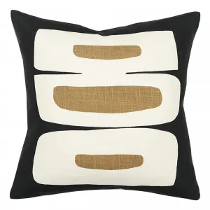 Joelene Feather Fill Cushion 50x50cm in Black by OzDesignFurniture, a Cushions, Decorative Pillows for sale on Style Sourcebook