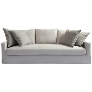 Greenwich Fabric Slipcover Sofa, 3 Seater, Beige by Chateau Legende, a Sofas for sale on Style Sourcebook