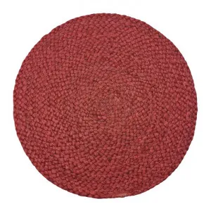 Madden Jute Round Placemat, Pack of 4, Red by j.elliot HOME, a Table Cloths & Runners for sale on Style Sourcebook