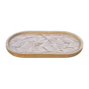 Maya Mango Wood Oblong Serving Tray, Small by j.elliot HOME, a Trays for sale on Style Sourcebook