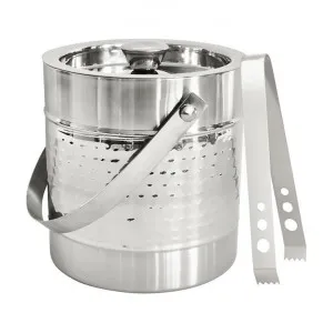 Alfie Metal Ice Bucket with Tongs, Chrome by j.elliot HOME, a Barware for sale on Style Sourcebook