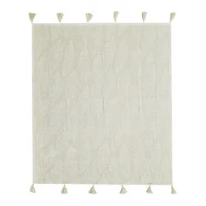 Kye Cotton Throw, 130x160cm, Cream / Ivory by j.elliot HOME, a Throws for sale on Style Sourcebook