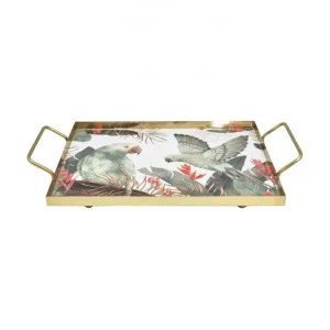 Tropical Paradise Iron Rectangular Tray, Medium by j.elliot HOME, a Trays for sale on Style Sourcebook