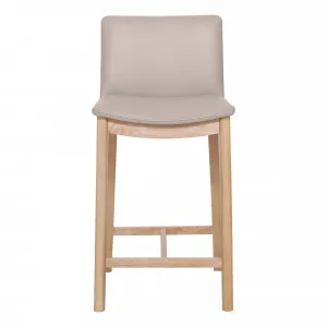 Everest Bar Chair in Leather Light Mocha / Clear by OzDesignFurniture, a Bar Stools for sale on Style Sourcebook