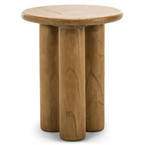 Khakti Mindi Wood Round Side Table by FLH, a Side Table for sale on Style Sourcebook