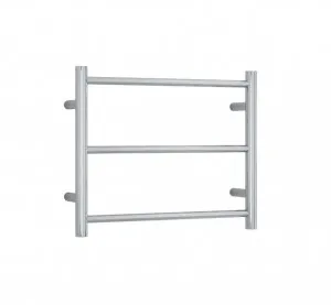 Straight Round Budget Heated Towel Rail - 3 sizes available Plug In W550mm x H450mm by Luxe Mirrors, a Towel Rails for sale on Style Sourcebook