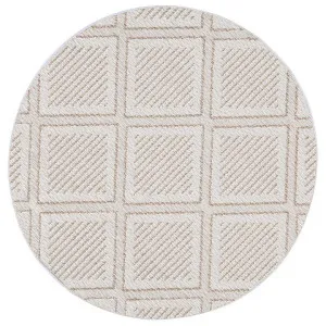 Maldives Yora Indoor / Outdoor Round Rug, 160cm, Beige by Phrear Rugs, a Outdoor Rugs for sale on Style Sourcebook