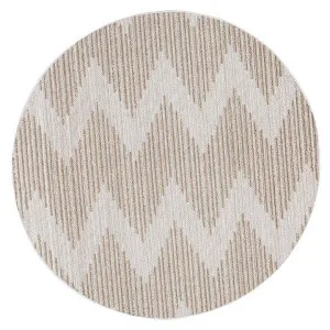 Maldives Eagle Indoor / Outdoor Round Rug, 160cm, Beige by Phrear Rugs, a Outdoor Rugs for sale on Style Sourcebook