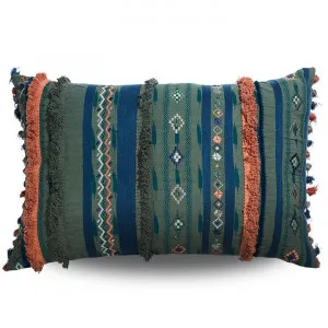 Greenmarket Finley Cotton Linen Lumbar Cushion by Canvas Sasson, a Cushions, Decorative Pillows for sale on Style Sourcebook