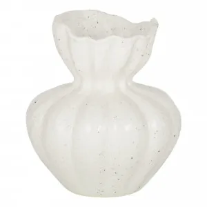 Clara Vase 17x19.5cm in Ivory by OzDesignFurniture, a Vases & Jars for sale on Style Sourcebook