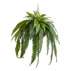 Boston Fern Hanging Bowl 87x105cm in Green/Natural by OzDesignFurniture, a Plant Holders for sale on Style Sourcebook