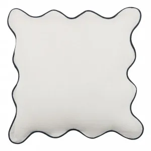 Diablo Cushion 50x50cm in White/Navy by OzDesignFurniture, a Cushions, Decorative Pillows for sale on Style Sourcebook