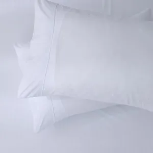Canningvale Caressa Stripe Sheet Set - White, Queen, Microfibre by Canningvale, a Sheets for sale on Style Sourcebook