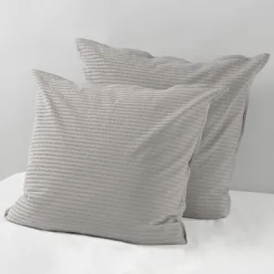 Canningvale Modella Pillowcase Pair - Grey, European, Cotton by Canningvale, a Sheets for sale on Style Sourcebook