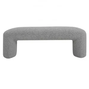 Nordby Boucle Fabric Ottoman Bench, 120cm, Pepper by Conception Living, a Ottomans for sale on Style Sourcebook