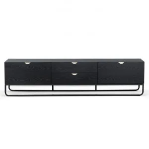 Barletta Wooden 2 Door 2 Drawer TV Unit, 200cm, Black by Conception Living, a Entertainment Units & TV Stands for sale on Style Sourcebook
