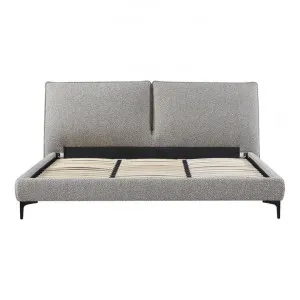 Olgod Boucle Fabric Platform Bed, King, Sand by Conception Living, a Beds & Bed Frames for sale on Style Sourcebook