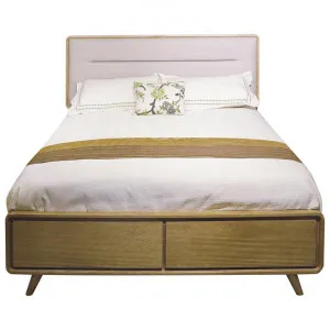 Sloto Poplar Timber Bed with End Drawers, Queen, Maple by Scarlett Collections, a Beds & Bed Frames for sale on Style Sourcebook