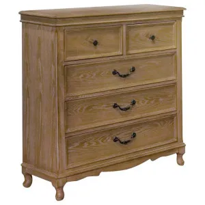 Lauderdale Poplar Timber 5 Drawer Tallboy by Cosyhut, a Dressers & Chests of Drawers for sale on Style Sourcebook