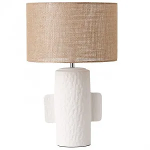Pandora Table Lamp White Natural by James Lane, a Lighting for sale on Style Sourcebook