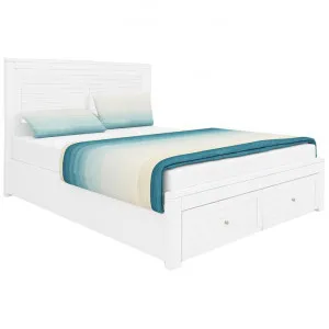 Bonita Acacia Timber Bed with End Drawers, King by Dodicci, a Beds & Bed Frames for sale on Style Sourcebook