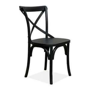 Delray Birch Timber Cross Back Dining Chair by Dodicci, a Dining Chairs for sale on Style Sourcebook