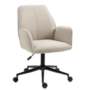 Vini Fabric Office Chair - Beige by Interior Secrets - AfterPay Available by Interior Secrets, a Chairs for sale on Style Sourcebook