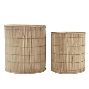 Ichiro 2 Piece Rattan Basket Set, Natural by NF Living, a Plant Holders for sale on Style Sourcebook