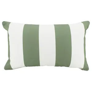 Minell Stripe Outdoor Lumbar Cushion, Olive by NF Living, a Cushions, Decorative Pillows for sale on Style Sourcebook