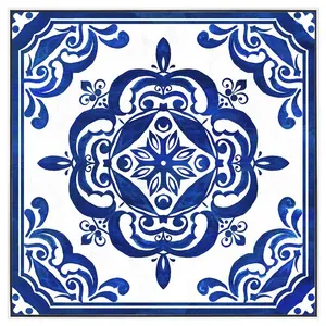 "Mediterranean Tile" Framed Canvas Wall Art Painting, Type C, 52cm by NF Living, a Artwork & Wall Decor for sale on Style Sourcebook
