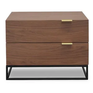 Ex Display - Talia Wooden Bedside Table - Walnut by Interior Secrets - AfterPay Available by Interior Secrets, a Bedside Tables for sale on Style Sourcebook
