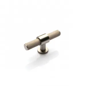 Momo Belgravia Solid Brass T Knob - Dull Brushed Nickel by Momo Handles, a Cabinet Hardware for sale on Style Sourcebook