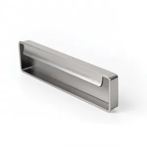 Momo Fold Flush Pull Handle - Brushed Nickel by Momo Handles, a Cabinet Hardware for sale on Style Sourcebook