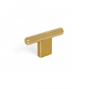 Momo Graf Knurled T Knob - Brushed Dark Brass by Momo Handles, a Cabinet Hardware for sale on Style Sourcebook
