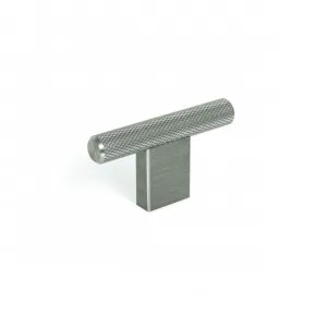 Momo Graf Knurled T Knob - Dull Brushed Nickel by Momo Handles, a Cabinet Hardware for sale on Style Sourcebook