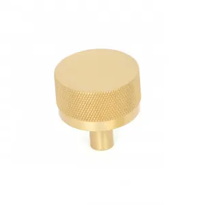 Momo Bellevue Solid Brass Knurled Knob 35mm In Brushed Satin Brass by Momo Handles, a Cabinet Hardware for sale on Style Sourcebook