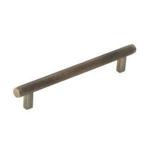 Momo Bellevue Solid Brass Knurled Bar Pull In Dark Brushed Brass by Momo Handles, a Cabinet Hardware for sale on Style Sourcebook