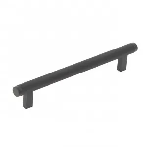Momo Bellevue Solid Brass Knurled Bar Pull In Matt Black by Momo Handles, a Cabinet Hardware for sale on Style Sourcebook