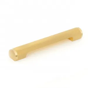 Momo Manhattan Solid Brass Pull Handle 160mm In Brushed Satin Brass by Momo Handles, a Cabinet Hardware for sale on Style Sourcebook